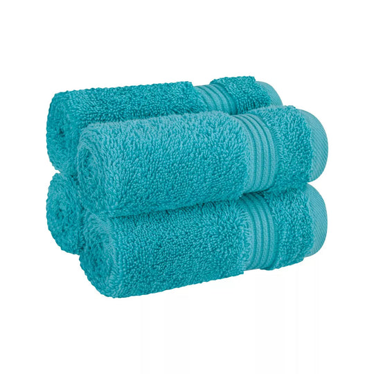 BASK Turkish Cotton Washcloth Set – 4 Piece, 13x13 in