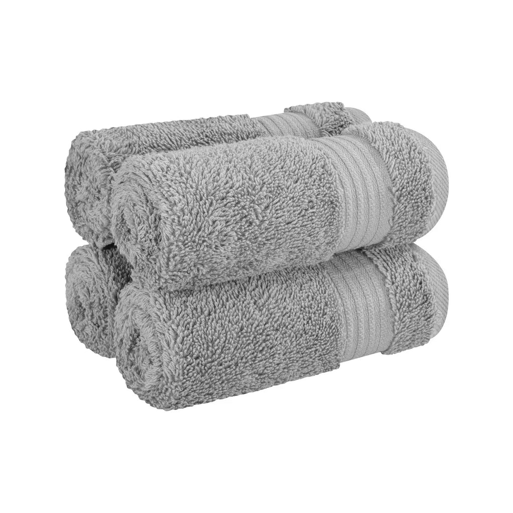 American Soft Linen 100% Cotton Turkish Premium Quality 4 Piece Washcloth Set, 13X13 Inches Washcloth Hand Face Towels for room and Kitchen
